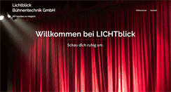 Desktop Screenshot of lichtblick-buehnentechnik.de